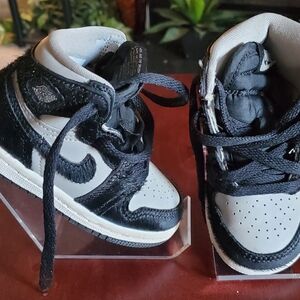Kids Black and Gray Sneakers